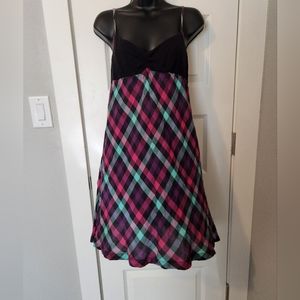 Hurley Plaid Y2K Short Dress